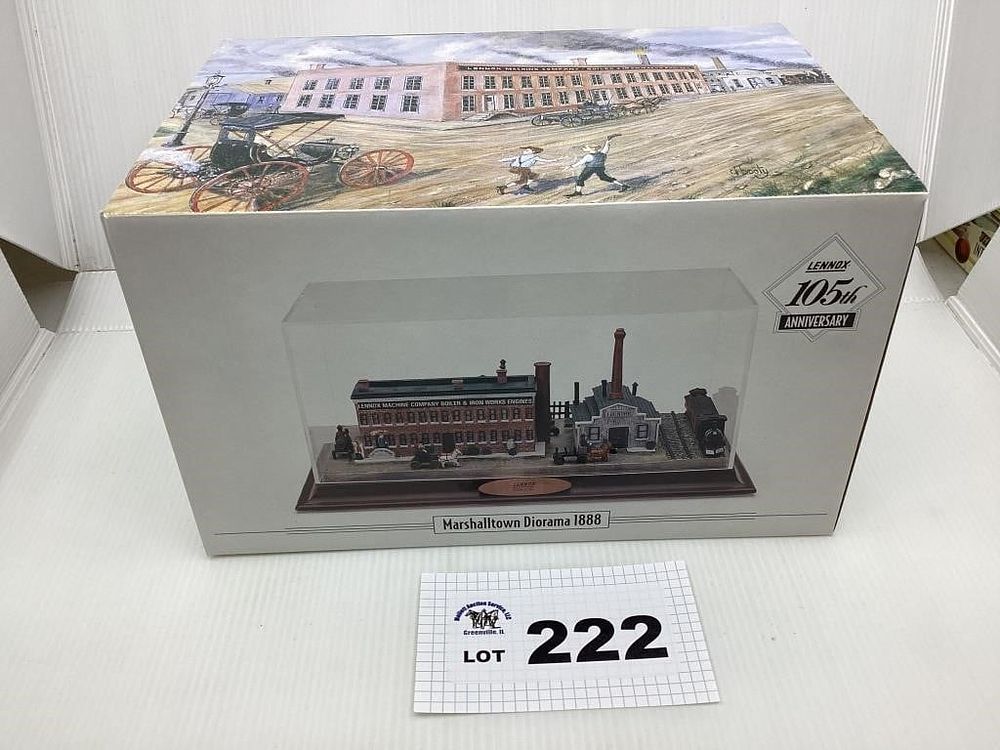 Lot 222: LENNOX MACHINE COMPANY MARSHALLTOWN DIORAMA 1888