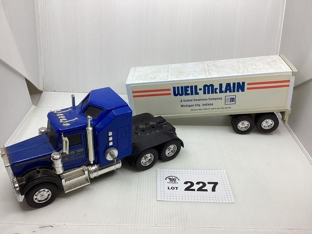 Lot 227: WEIL McLAIN TRACTOR AND TRAILER
