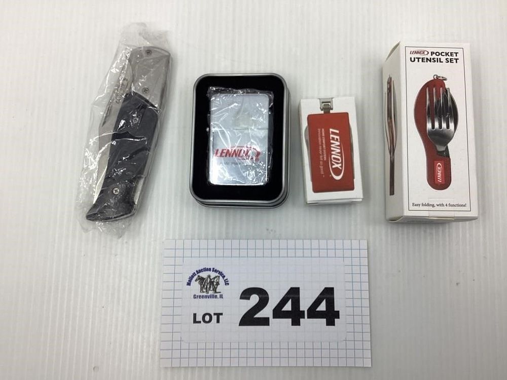 Lot 244: LENNOX ADVERTISING - LIGHTER / KEYCHAIN / POCKET
