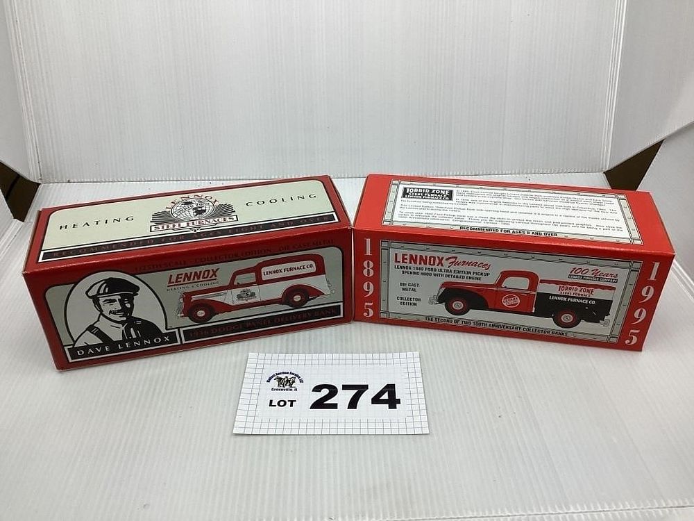 Lot 274: LENNOX 1936 DODGE COIN BANK / 1940 FORDTRUCK C