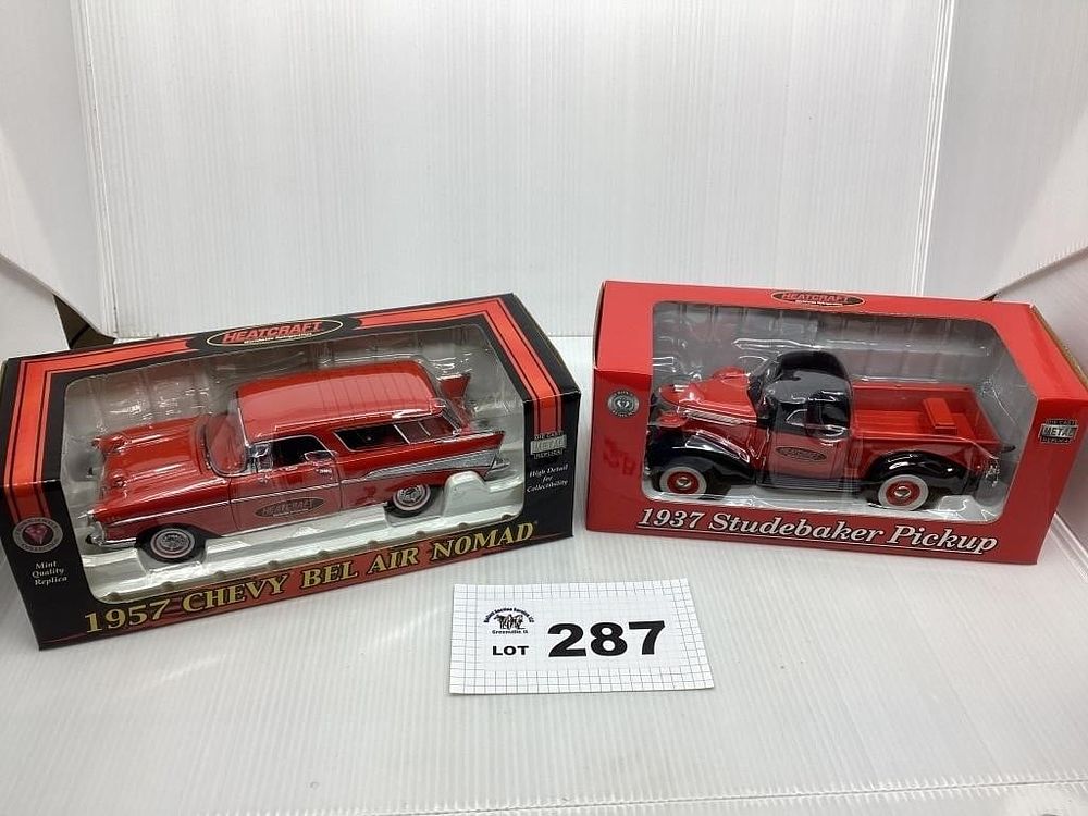 Lot 287: 1:24 SCALE HEATCRAFT 1957 CHEVY BEL AIR NOMAD /