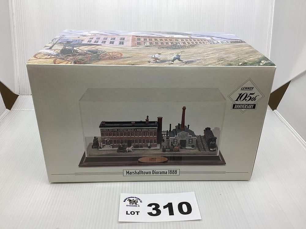 Lot 310: LENNOX MACHINE COMPANY MARSHALLTOWN DIORAMA 1888