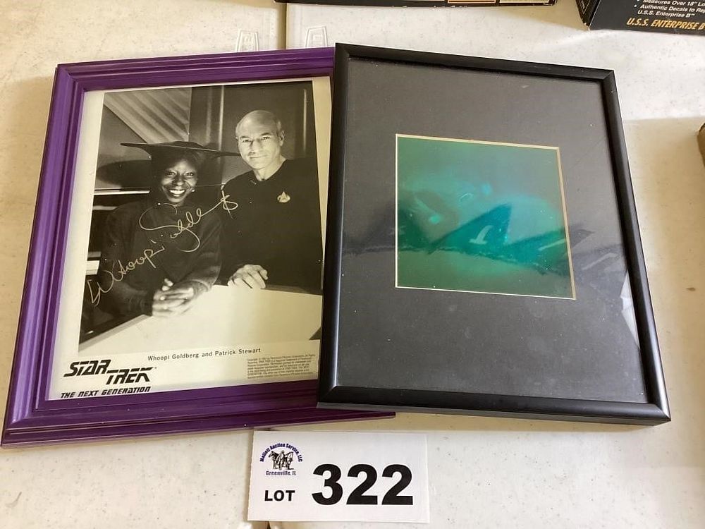 Lot 322: START TREK PCITURES - SIGNED BY WHOOPI GOLDBERG