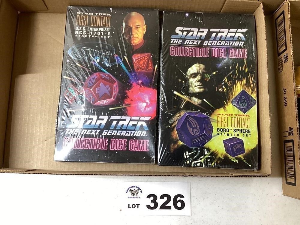 Lot 326: START TREK COLLECTIBLE DICE GAMES
