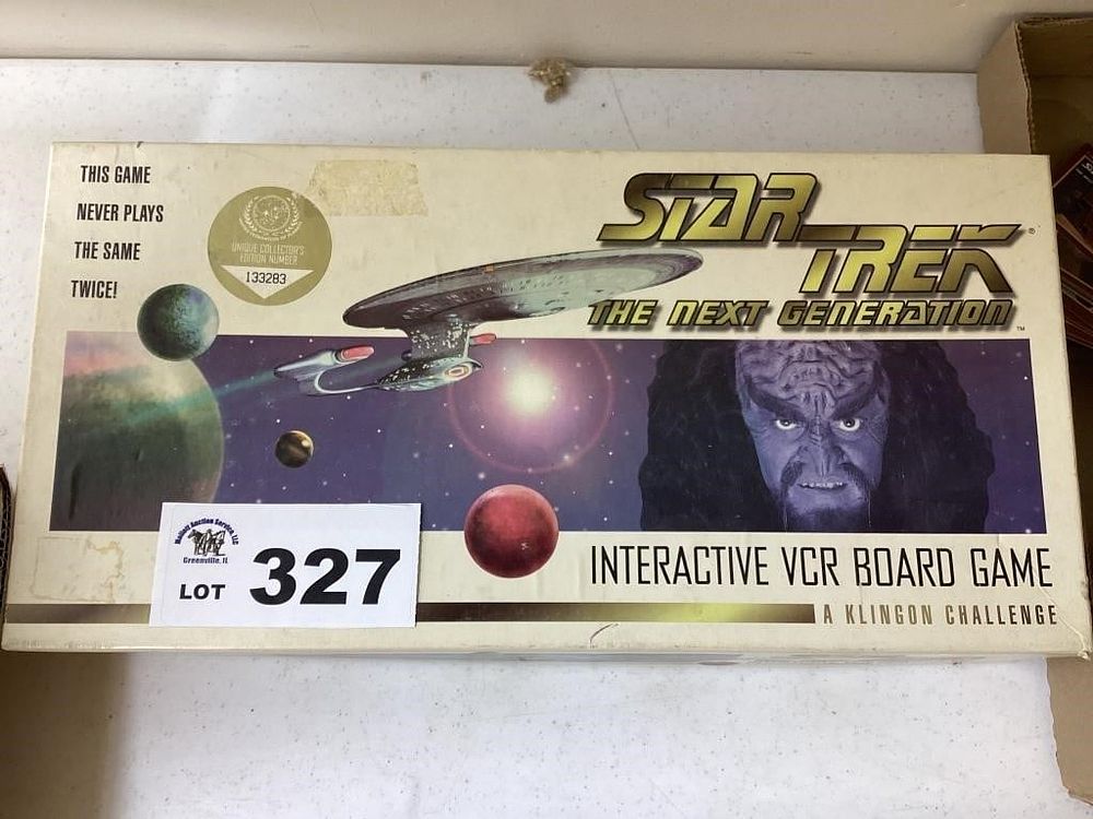 Lot 327: STAR TREK THE NEXT GENERATION INTERACTIVE VCR