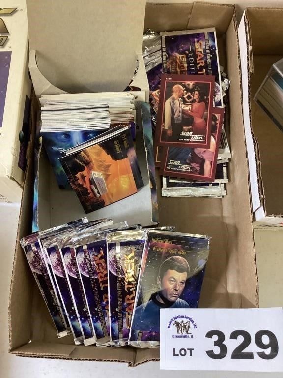 Lot 329: STAR TREK TRADING CARDS