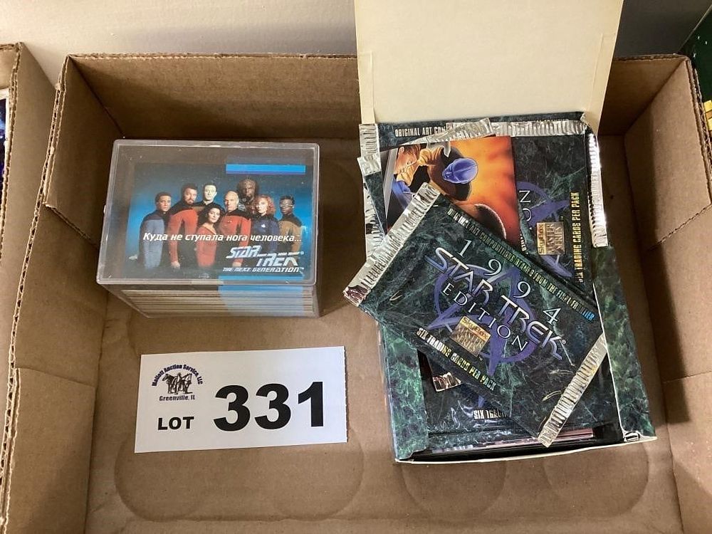 Lot 331: STAR TREK TRADING CARDS
