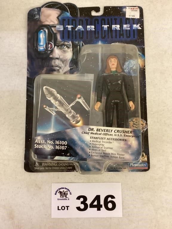 Lot 346: STAR TREK DR BEVERLY CRUSHER FIGURE
