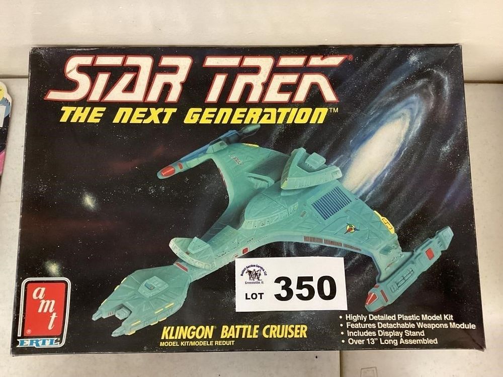 Lot 350: AMT MODEL - STAR TREK NEXT GENERATION KLINGON