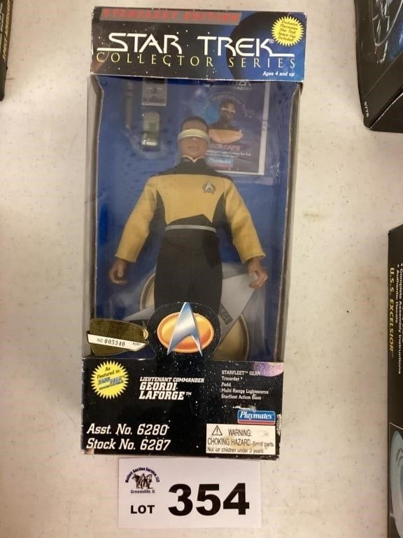 Lot 354: STAR TREK GEORGE LAFORGE FIGURE