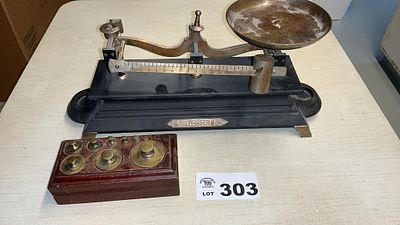 Lot 303 - BUFFALO SCALE CO W WEIGHTS | Mollett Auctions