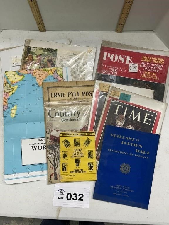 VINTAGE MAGAZINES / MAP