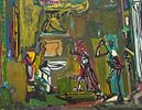 Yechiel Krize , 1909-1968 - Figures in the landscape, . Artist's name: Yechiel Krize , 1909-1968 Image - 3