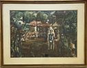 Aharon Giladi , 1907-1993 - Fugures in the village, . Artist's name: Aharon Giladi , 1907-1993 Item Image - 1