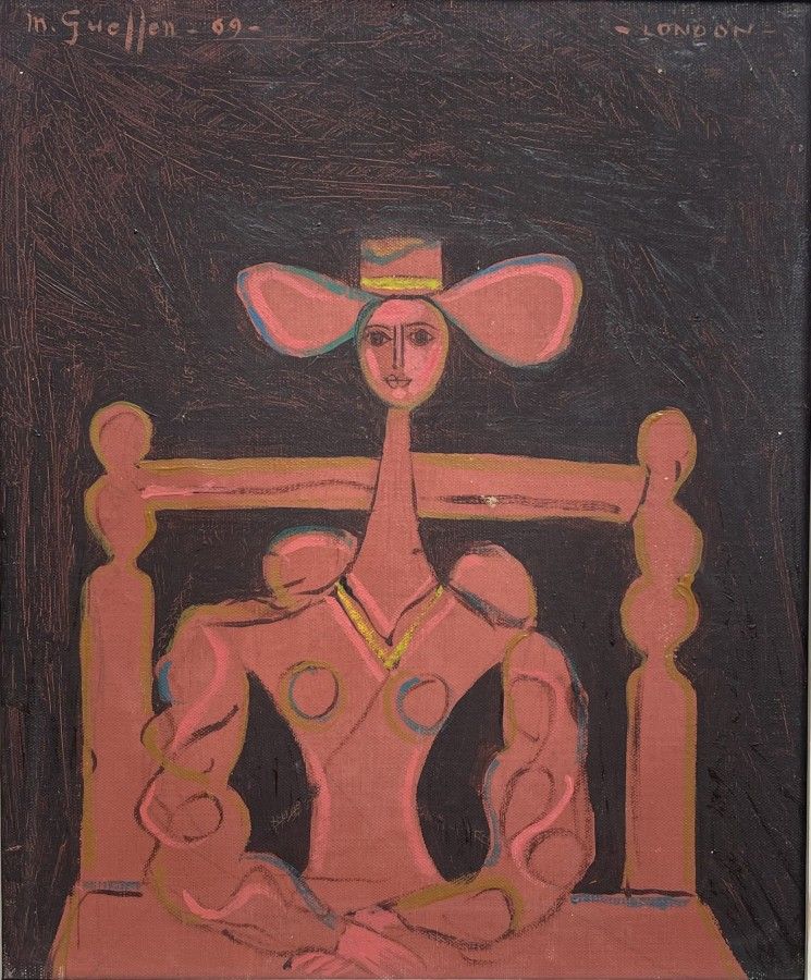 Menachem Gueffen , b. 1930 - Woman, 1969. Artist's name: Menachem Gueffen , b. 1930 Item name: 