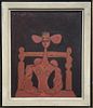 Menachem Gueffen , b. 1930 - Woman, 1969. Artist's name: Menachem Gueffen , b. 1930 Item name: Image - 1