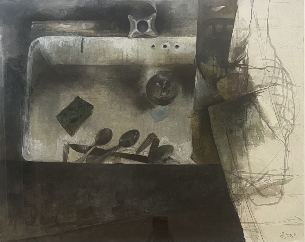 Raanan Levy , 1954-2022 - Sink, 1983. Artist's name: Raanan Levy , 1954-2022 Item name: Sink, 1983 