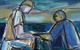 Raphael Mohar , 1906-1962 - The fishermen, 1954. Artist's name: Raphael Mohar , 1906-1962 Item Image - 2