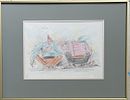 Arie Lubin , 1897-1980 - Oriental characters, . Artist's name: Arie Lubin , 1897-1980 Item name: Image - 1