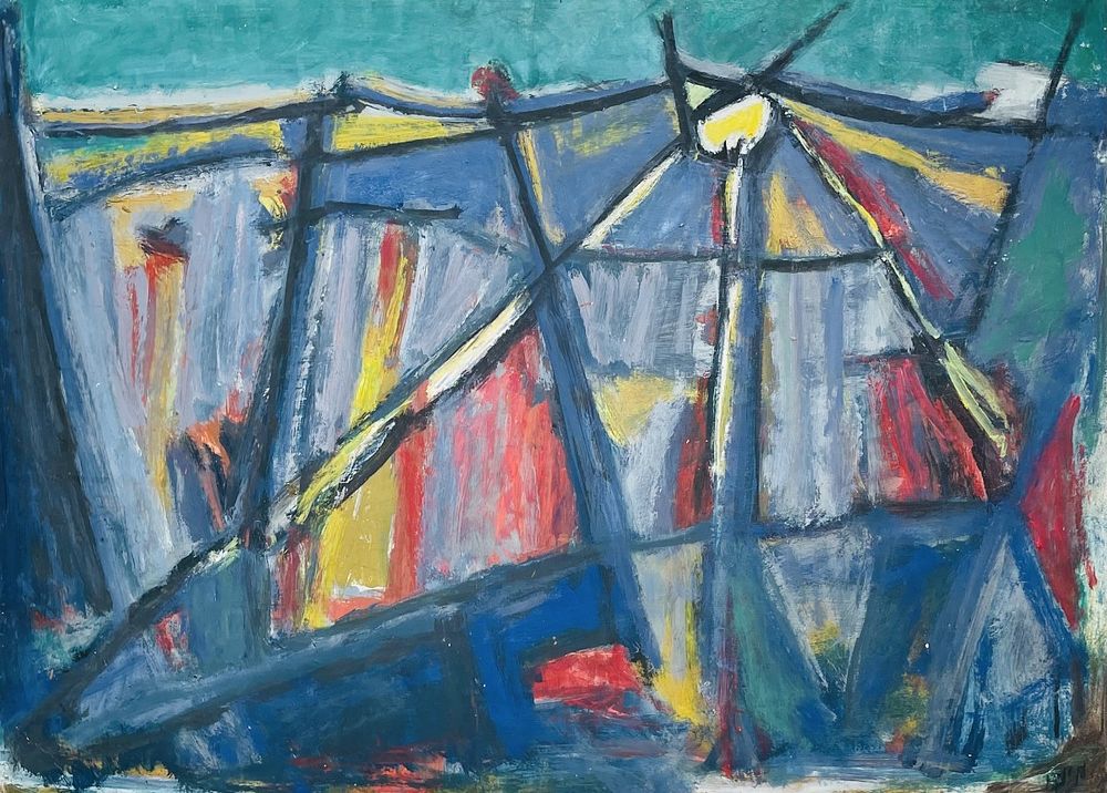 Marcel Janco , 1895-1984 - Sunset, . Artist's name: Marcel Janco , 1895-1984 Item name: Sunset 