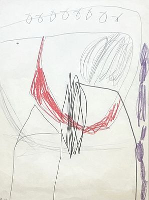 רפי לביא , 1937-2007 - ללא כותרת, 1968. טכניקה: פסטל ועיפרון מידות: 32X24 ס"מ חתום: חתום ומתוארך. 