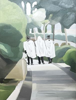 מריה רזינסקי , נ. 1953 - שבת בבוקר, 2025. טכניקה: שמן על בד מידות: 80X60 ס"מ חתום: חתום ומתוארך בגב 