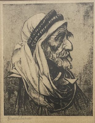 Ephraim Moses Lilien , 1874-1925 - Samaritan, . Artist's name: Ephraim Moses Lilien , 1874-1925 