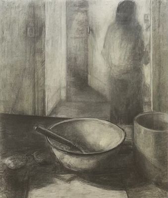 Raanan Levy , 1954-2022 - Figur and bowls, . Artist's name: Raanan Levy , 1954-2022 Item name: 