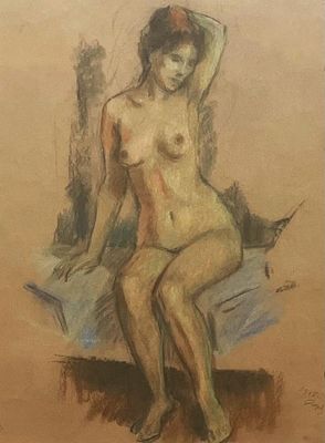 Unidentified Artist - Nude, 1947. Artist's name: Unidentified Artist Item name: Nude, 1947 