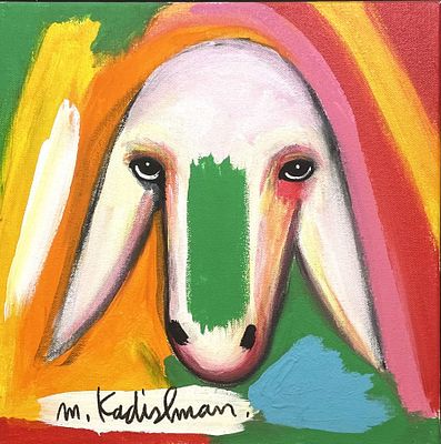 Menashe Kadishman , 1932-2015 - Sheep's Head. Artist's name: Menashe Kadishman , 1932-2015 Item 