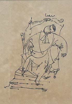 Yosl Bergner , 1920-2017 - The trail, paintings for Franz Kafka. Artist's name: Yosl Bergner 