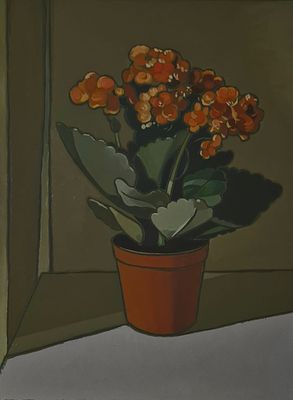 Maria Razinski , b. 1953 - Flowerpot, 2025. Artist's name: Maria Razinski , b. 1953 Item name: 