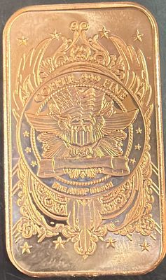 בר יפהפה מנחושת בצורה של באפלו במצב טוב מאוד יחידה מעניינת מאוסף של אספן נחושת