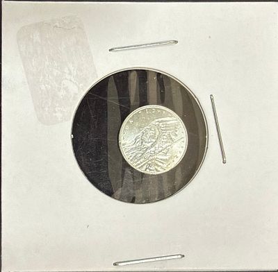 אגם כסף מיוחד 999. גרם מיוחד של כסף טהור 999 בקפסולה ציור של אינדיאני צד אחד ומהצד השני האות Z