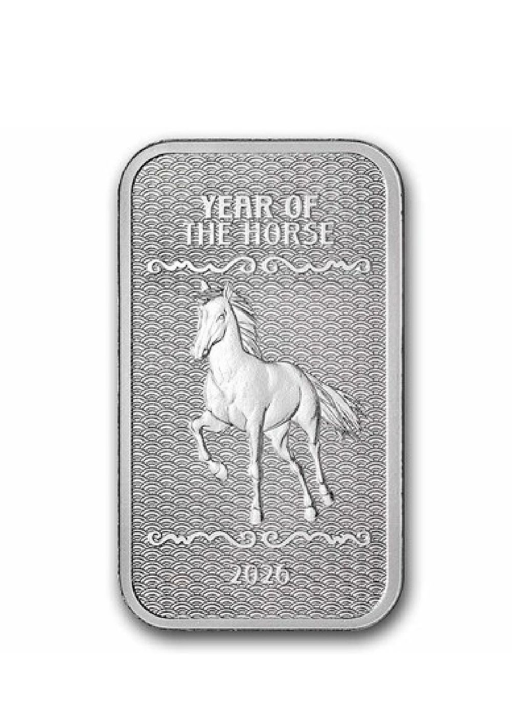 1 oz Silver Bar - 2026 APMEX Year of the Horse (Series 2) 
אונקייה יפה מאוד ומיוחדת של שנת הסוס 