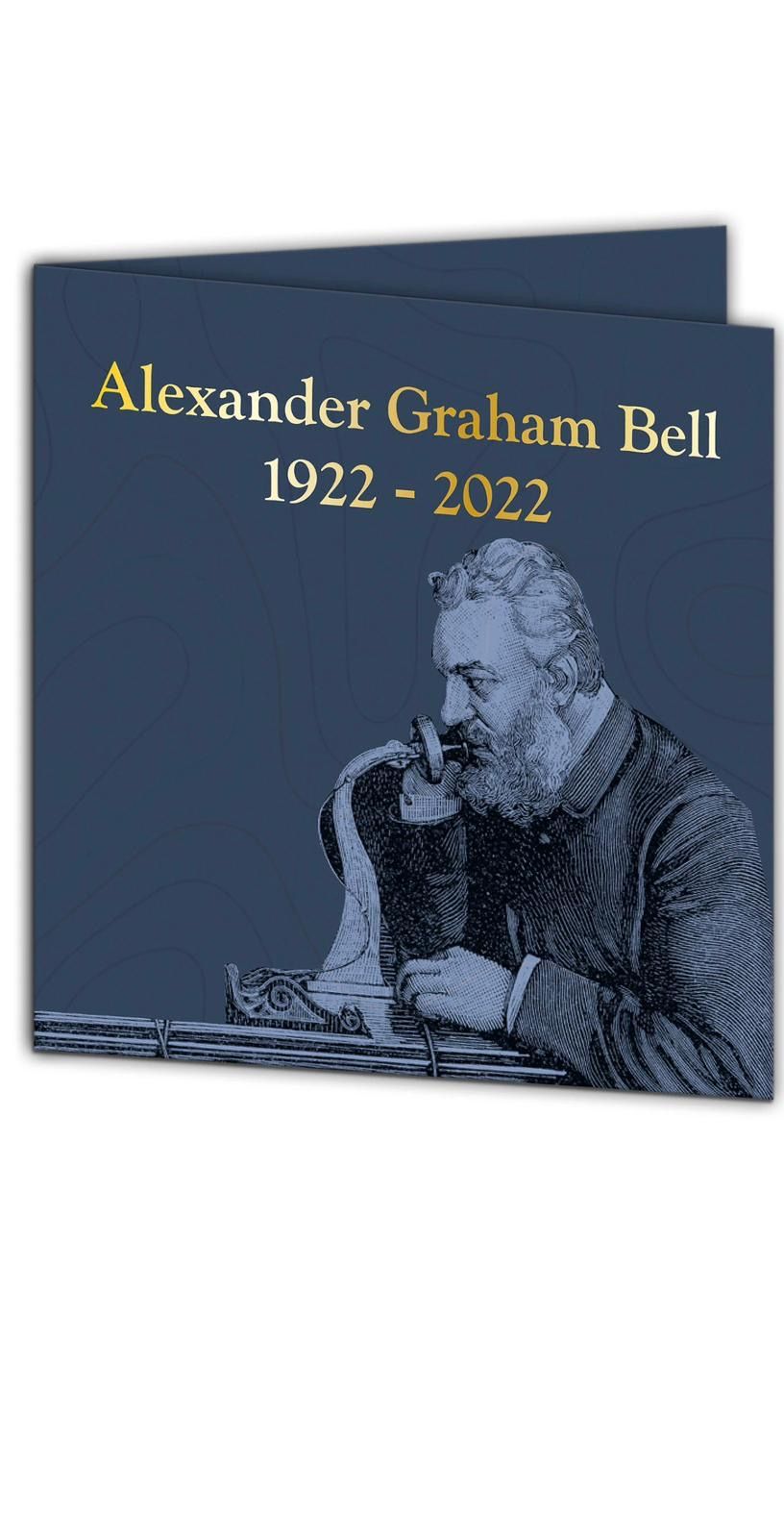 2022 $5 Alexander Bell Telephone Coin with Movable Dial - 3 oz Fine Silver 
הטכנולוגיה, החדשנות 
