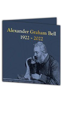2022 $5 Alexander Bell Telephone Coin with Movable Dial - 3 oz Fine Silver 
הטכנולוגיה, החדשנות 