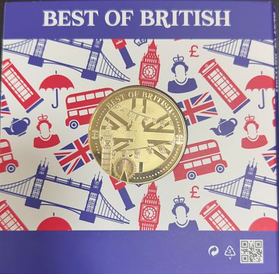 BEST OF BRITISH 🇬🇧 המטבע מצופה זהב 24 קארט מהדורה מוגבלת שנת הטבעה 