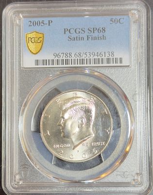 מטבע חצי דולר אמריקאי 🇺🇸🗽 
שנת 2005 
דירוג PCGS SP68 מטבע שמור יחסית לפריט בן יותר מ20 שנה
