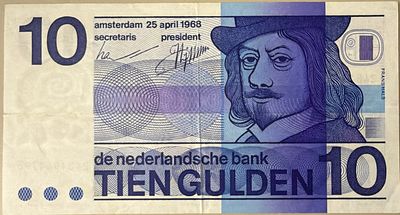 שטר 10 גולדין הולנדי 🇳🇱 
משנת 1967