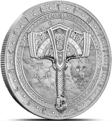 אונקיית כסף טהור 999.9 "Artefacts - Mj&ouml;lnir" שנת 2025 מציג את 