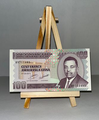 שטר 100 פרנק (Francs) בורונדי משנת 2011, מזרח אפריקה במצב מעולה