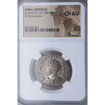 IMPERIO ROMANO - AD 238-244. Gordiano III. Tetradracma. Antioqu&iacute;a. Ae. EBC+