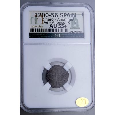 MEDIEVAL - 1200-56. ALFONSO IX. An&oacute;nimo. Ceca gen&eacute;rica. Ve. EBC