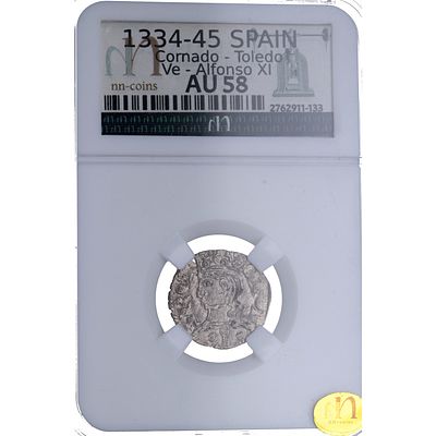 MEDIEVAL - 1334-45. Alfonso XI. Cornado. Toledo. Ve. EBC