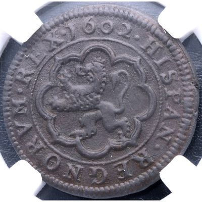 MONARQU&Iacute;A ESPA&Ntilde;OLA - 1602. Felipe III. 4 maraved&iacute;s. Segovia. Cu. EBC-