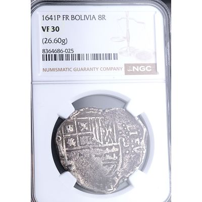 MONARQU&Iacute;A ESPA&Ntilde;OLA - 1641. Felipe IV. 8 reales. Potos&iacute; (Bolivia). Ag. MBC-