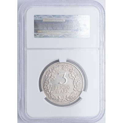 ALEMANIA - 1925- G. ALEMANIA. 3 marks. Ag. SC-