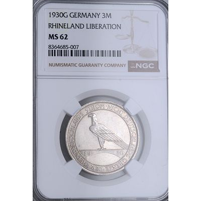 ALEMANIA - 1930G. ALEMANIA. 3 marks. Ag. SC