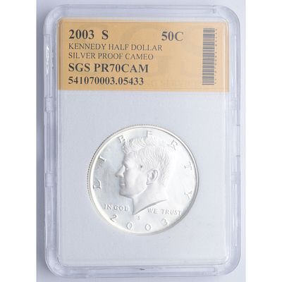 ESTADOS UNIDOS - 2003-S. &frac12; d&oacute;lar. Ag 900 mls. Ag. SC